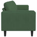 Canapea Verde închis 250 x 77 x 76 cm Țesătură din corduroy - WALTI WALTI