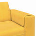 Sofa din material textil cu pernă Galben Deschis Țesătură de catifea - WALTI WALTI