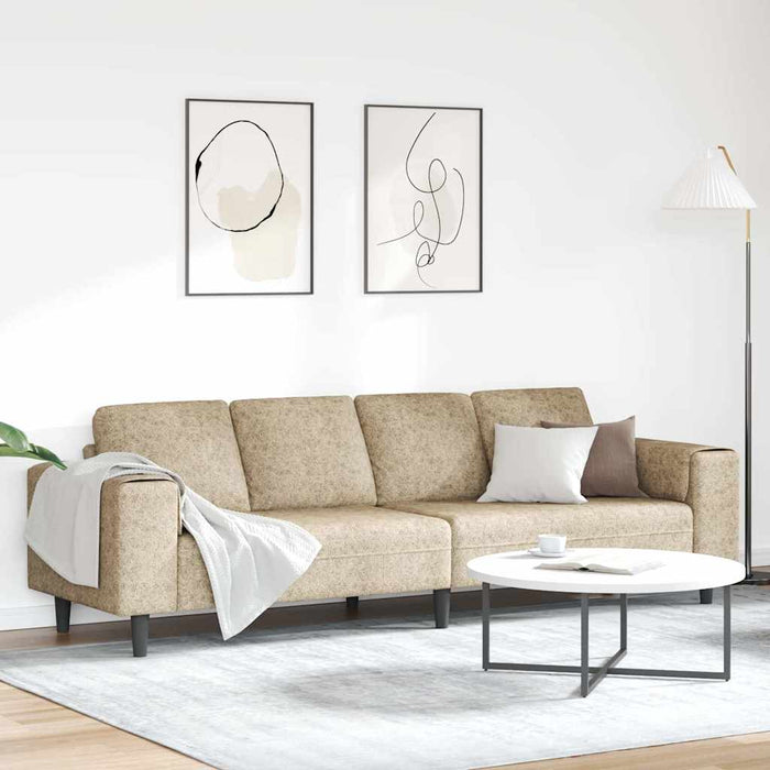 Set de canapea Gri deschis Piele ecologică de suede - WALTI WALTI