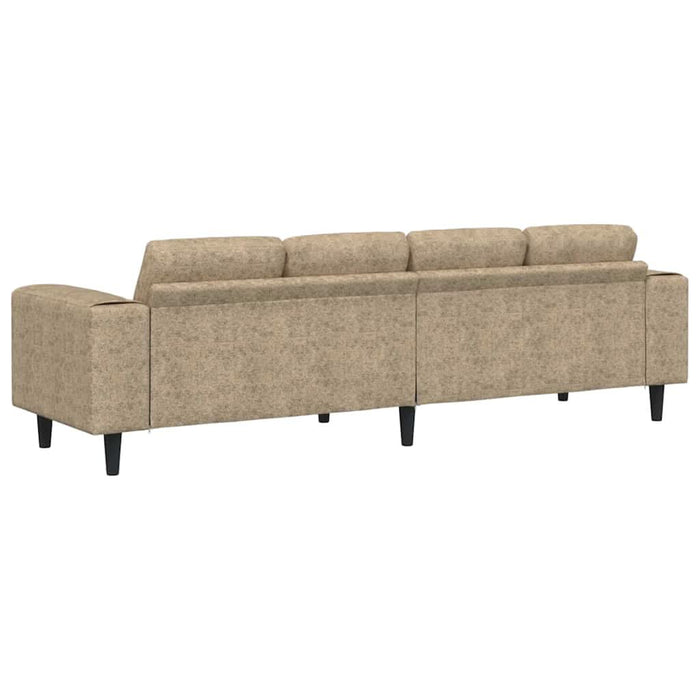Set de canapea Gri deschis Piele ecologică de suede - WALTI WALTI