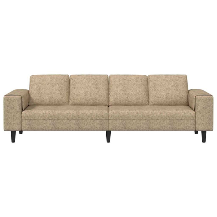 Set de canapea Gri deschis Piele ecologică de suede - WALTI WALTI