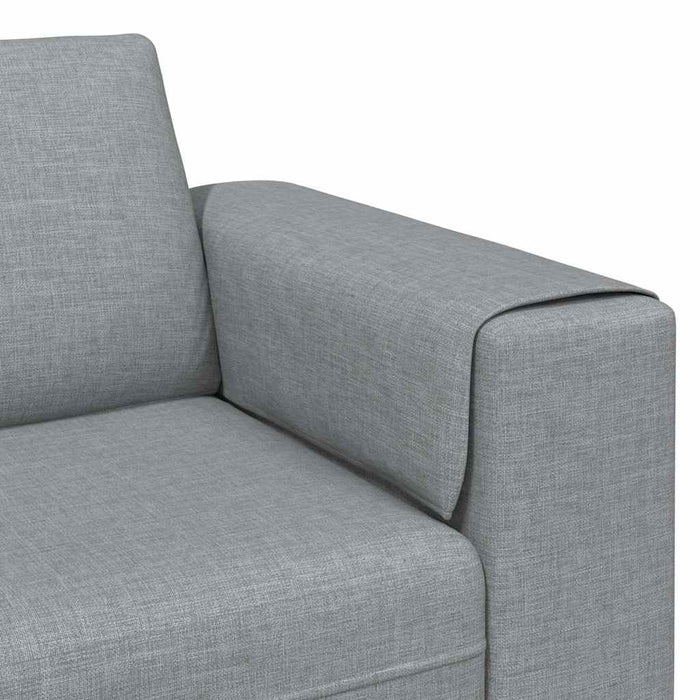 Set de canapea 3 pcs Gri deschis țesătură - WALTI WALTI