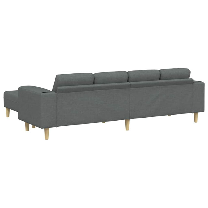 Set de canapea 3 pcs Gri închis țesătură - WALTI WALTI