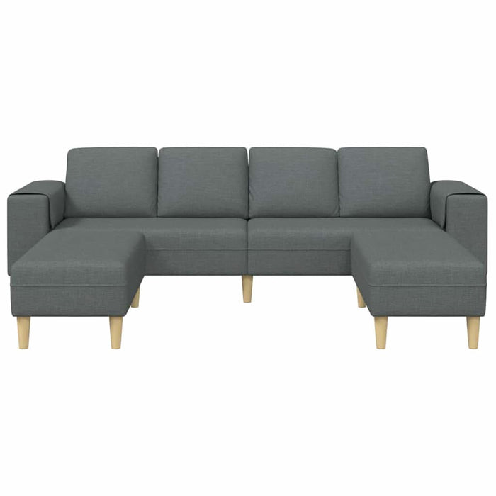 Set de canapea 3 pcs Gri închis țesătură - WALTI WALTI