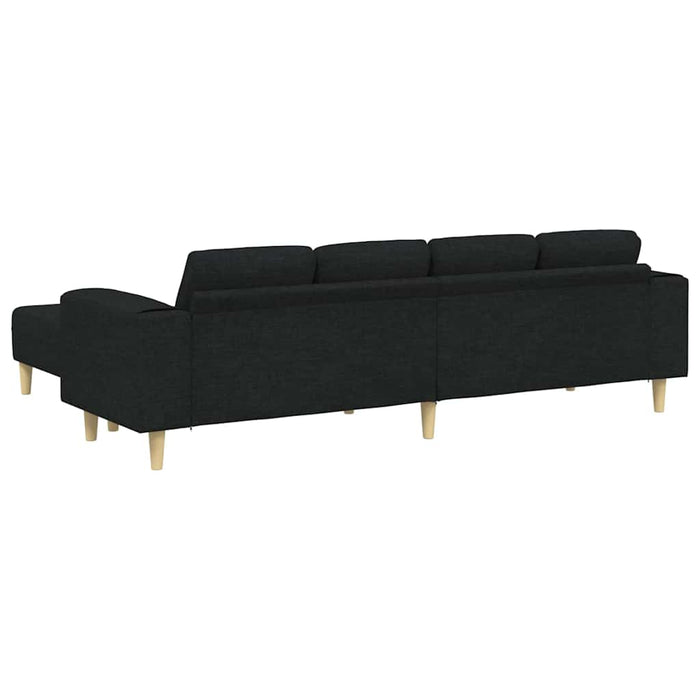 Set de canapea 3 pcs Negru țesătură - WALTI WALTI