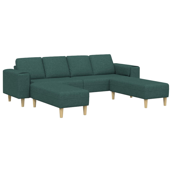 Canapea pentru living 3 pcs Verde închis Poliester WALTI