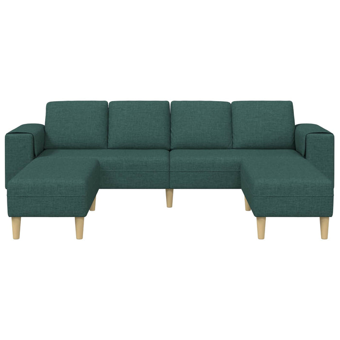 Canapea pentru living 3 pcs Verde închis Poliester WALTI