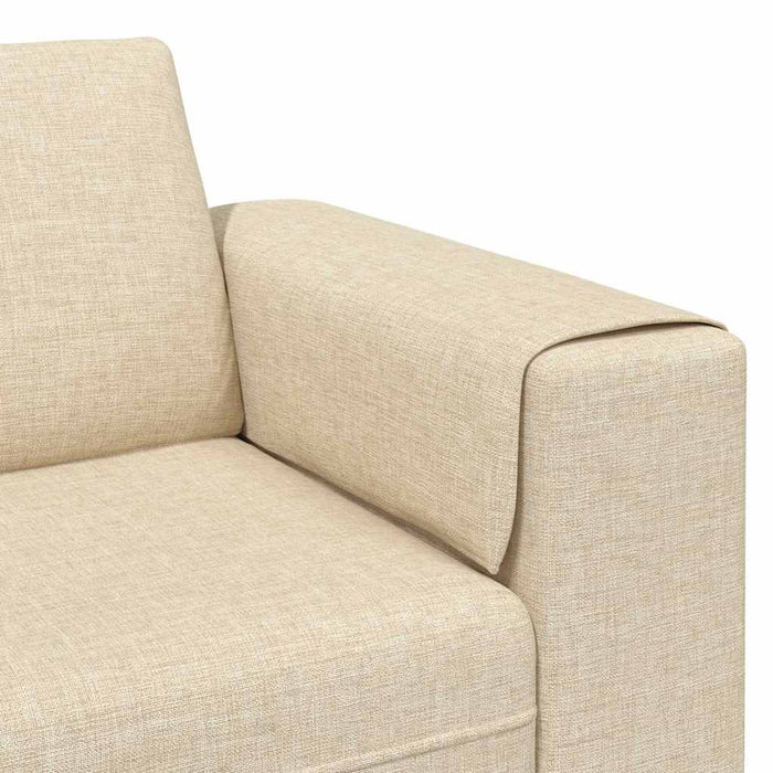Set de canapea 3 pcs Crem țesătură - WALTI WALTI