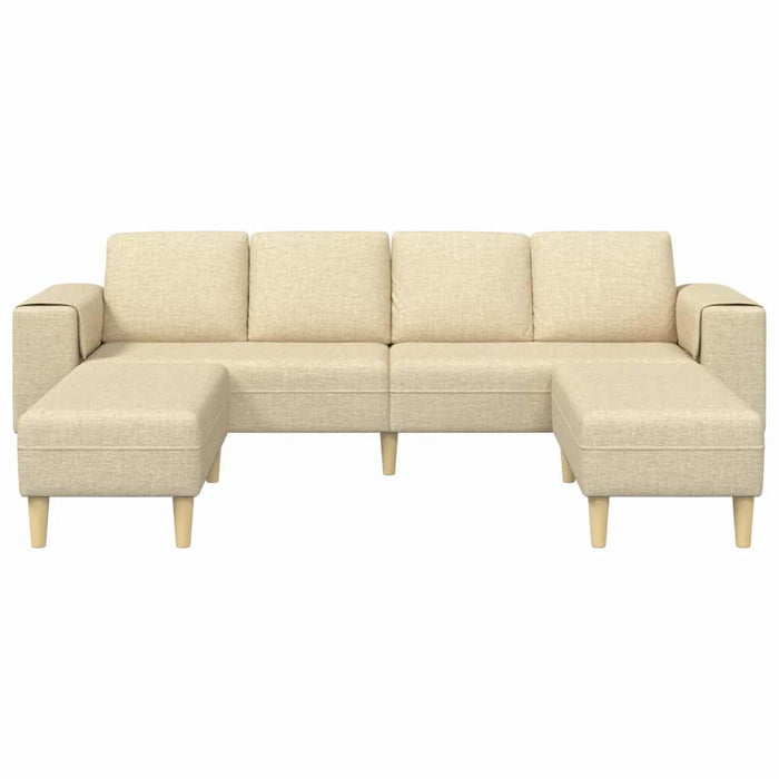 Set de canapea 3 pcs Crem țesătură - WALTI WALTI