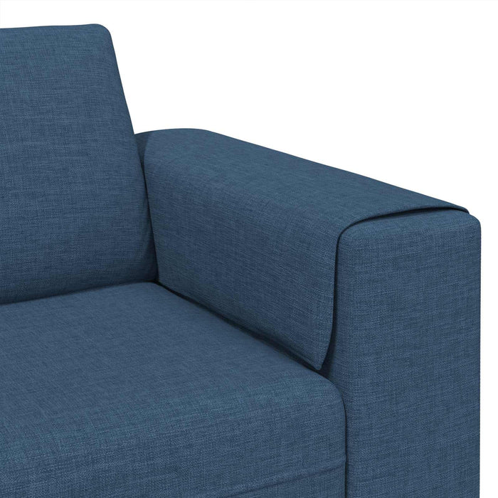 Canapea pentru living 3 pcs albastru Poliester WALTI