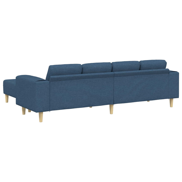 Canapea pentru living 3 pcs albastru Poliester WALTI