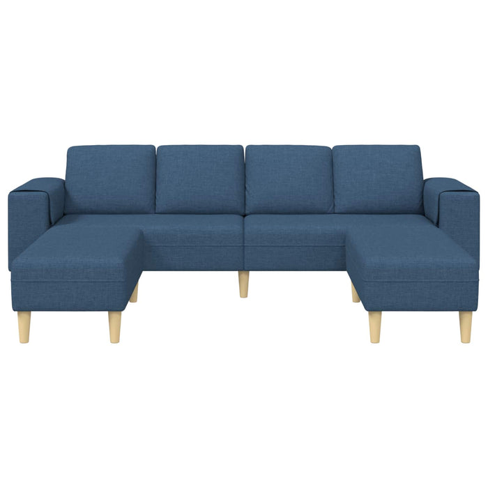 Canapea pentru living 3 pcs albastru Poliester WALTI