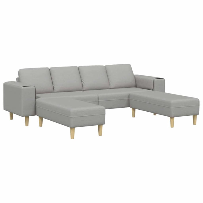 Set de canapea 3 pcs Gri de nor țesătură - WALTI WALTI