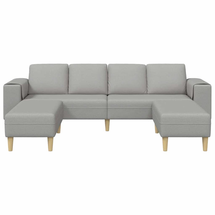 Set de canapea 3 pcs Gri de nor țesătură - WALTI WALTI