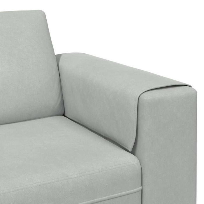 Set de canapea 3 pcs Gri deschis Catifea - WALTI WALTI