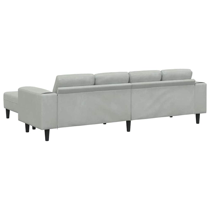 Set de canapea 3 pcs Gri deschis Catifea - WALTI WALTI