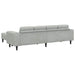 Set de canapea 3 pcs Gri deschis Catifea - WALTI WALTI