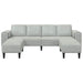 Set de canapea 3 pcs Gri deschis Catifea - WALTI WALTI