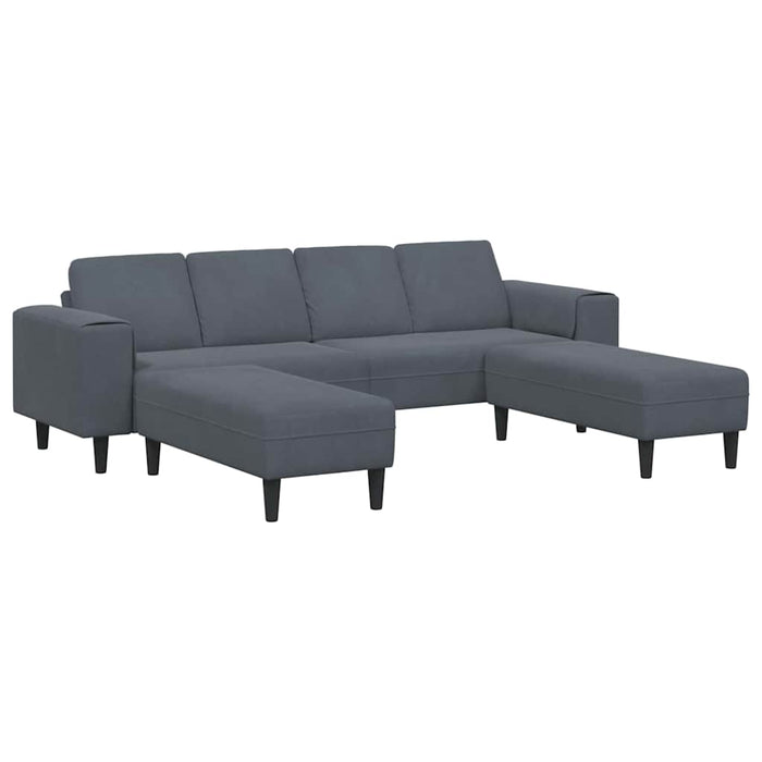 Set de canapea 3 pcs Gri închis Catifea - WALTI WALTI
