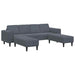 Set de canapea 3 pcs Gri închis Catifea - WALTI WALTI