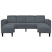 Set de canapea 3 pcs Gri închis Catifea - WALTI WALTI