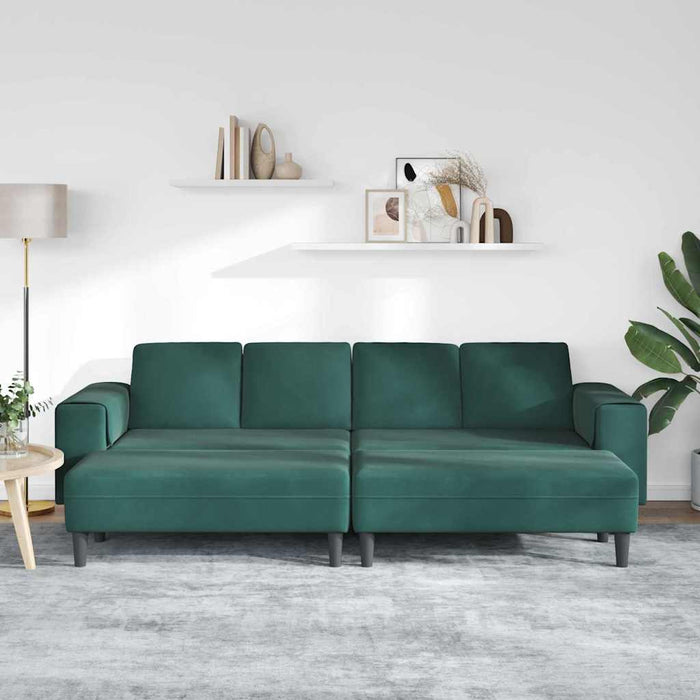 Set de canapea Verde închis Catifea - WALTI WALTI