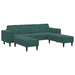 Set de canapea Verde închis Catifea - WALTI WALTI