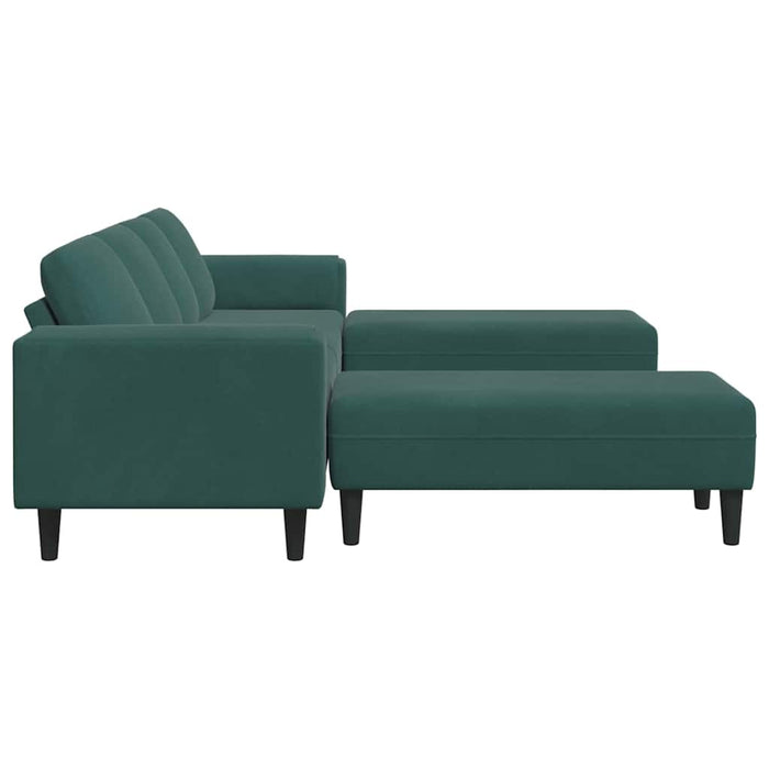 Set de canapea Verde închis Catifea - WALTI WALTI