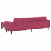 Set de canapea 3 pcs bordo Catifea - WALTI WALTI