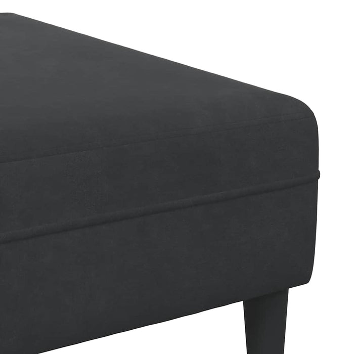 Set de canapea 3 pcs Negru Catifea - WALTI WALTI
