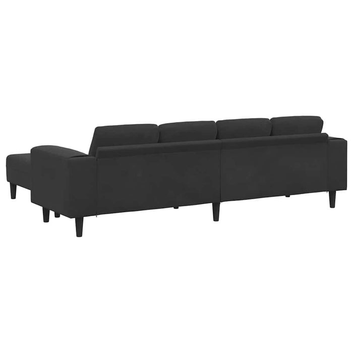 Set de canapea 3 pcs Negru Catifea - WALTI WALTI
