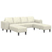 Set de canapea 3 pcs Crem Catifea - WALTI WALTI