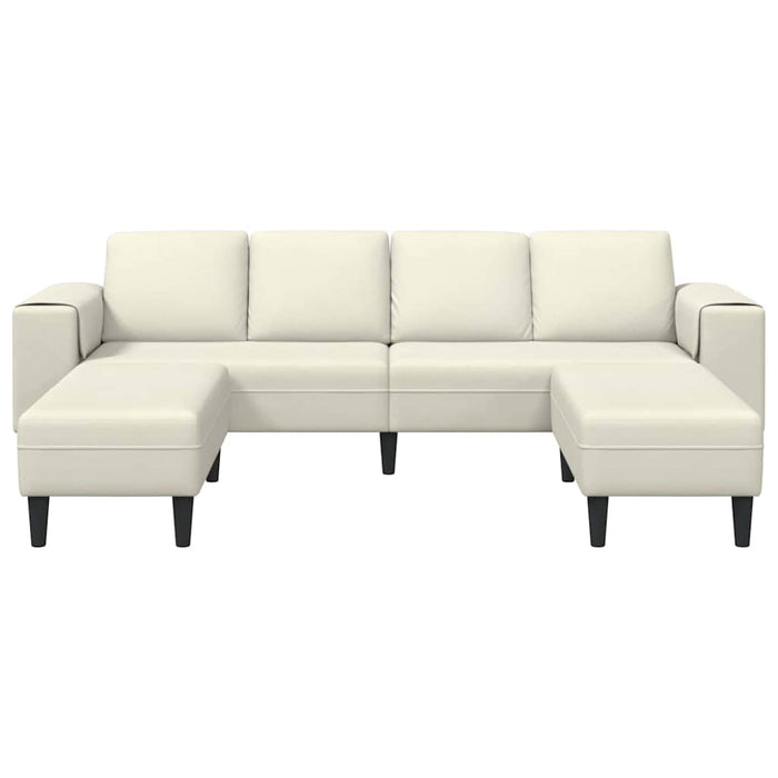 Set de canapea 3 pcs Crem Catifea - WALTI WALTI