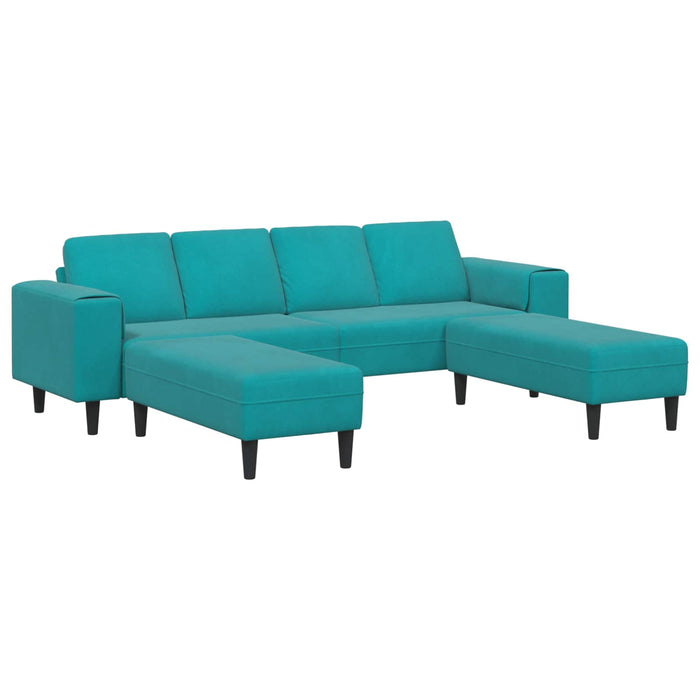 Canapea pentru living 3 pcs Turcoaz 250 x 188 x 76 cm WALTI