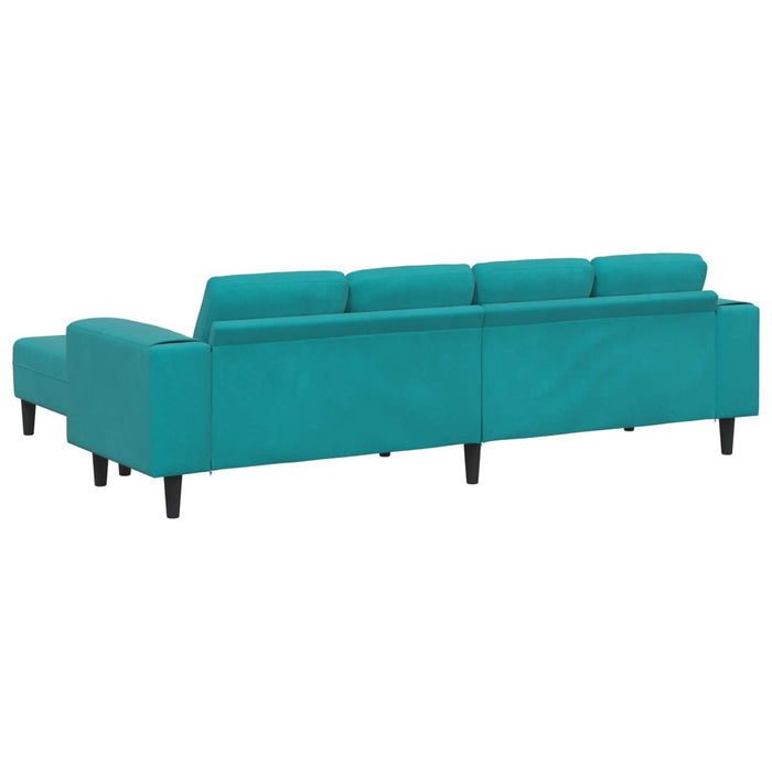 Canapea pentru living 3 pcs Turcoaz 250 x 188 x 76 cm WALTI