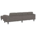 Sofa din material textil cu pernă Gri deschis Țesătură de catifea - WALTI WALTI