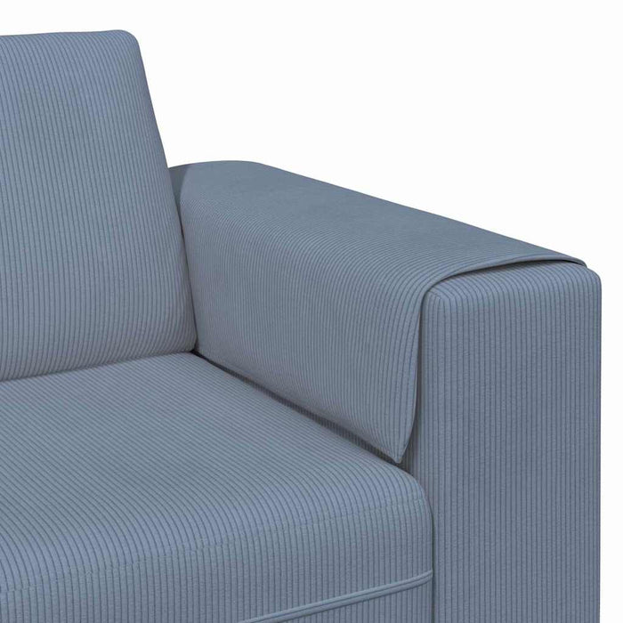 Sofa din material textil cu pernă albastru Țesătură de catifea - WALTI WALTI