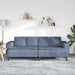 Sofa din material textil cu pernă albastru Țesătură de catifea - WALTI WALTI