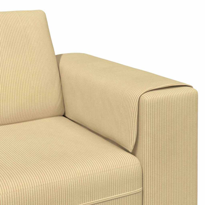 Sofa din material textil cu pernă Gri Verde Țesătură de catifea - WALTI WALTI
