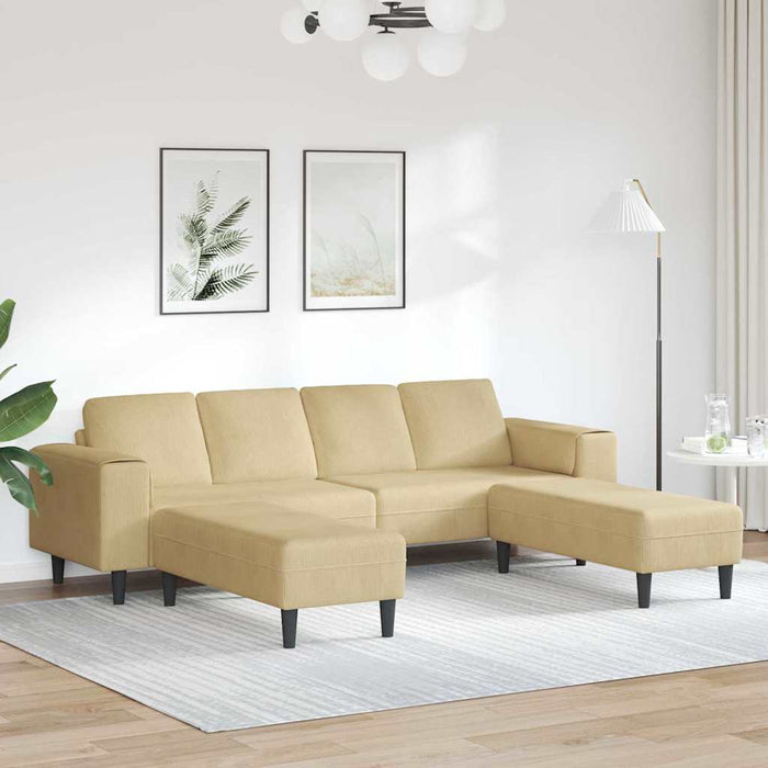 Sofa din material textil cu pernă Gri Verde Țesătură de catifea - WALTI WALTI