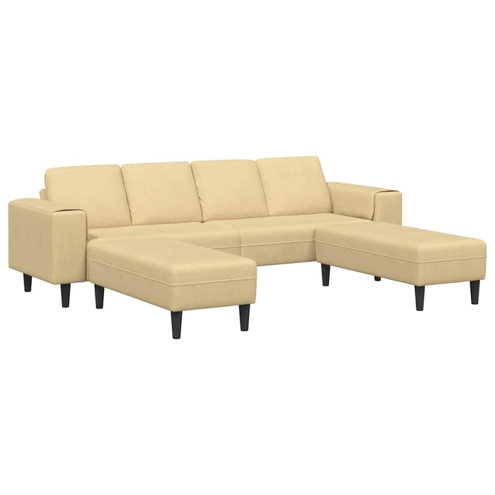 Sofa din material textil cu pernă Gri Verde Țesătură de catifea - WALTI WALTI