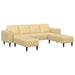 Sofa din material textil cu pernă Gri Verde Țesătură de catifea - WALTI WALTI