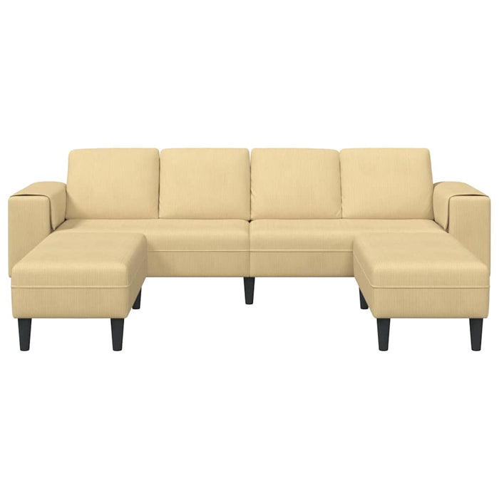 Sofa din material textil cu pernă Gri Verde Țesătură de catifea - WALTI WALTI