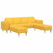 Sofa din material textil Galben Deschis Țesătură de catifea - WALTI WALTI