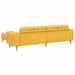Sofa din material textil Galben Deschis Țesătură de catifea - WALTI WALTI