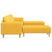 Sofa din material textil Galben Deschis Țesătură de catifea - WALTI WALTI