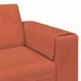 Sofa din material textil Roșu portocalie 208 cm Țesătură de catifea - WALTI WALTI