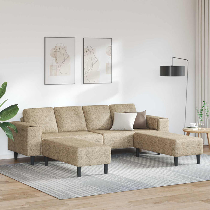 Canapea pentru living 3 pcs Gri deschis WALTI