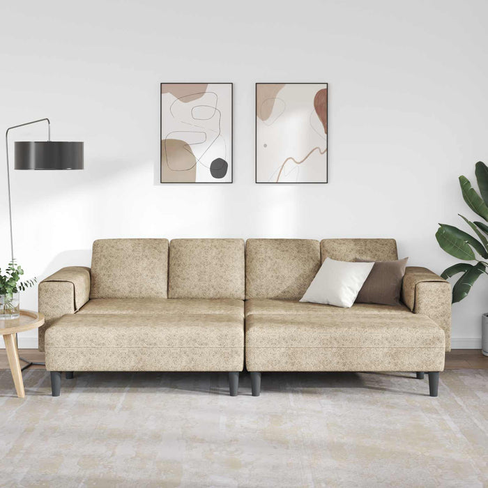 Canapea pentru living 3 pcs Gri deschis WALTI
