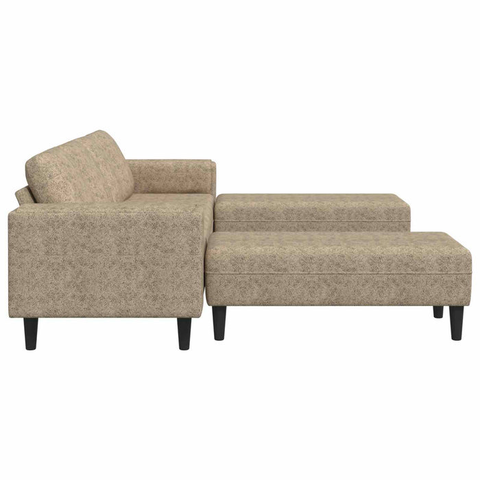Canapea pentru living 3 pcs Gri deschis WALTI